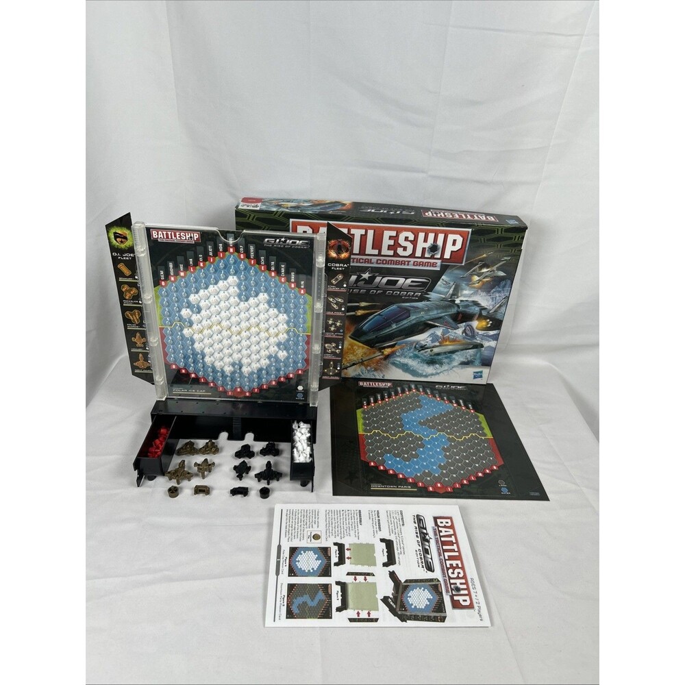 Battleship GI Joe The Rise of Cobra Game 2009 Milton Bradley Complete